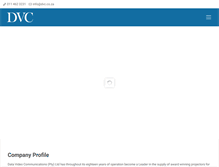 Tablet Screenshot of dvc.co.za