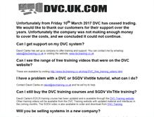 Tablet Screenshot of dvc.uk.com