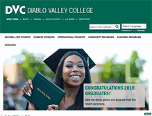 Tablet Screenshot of dvc.edu